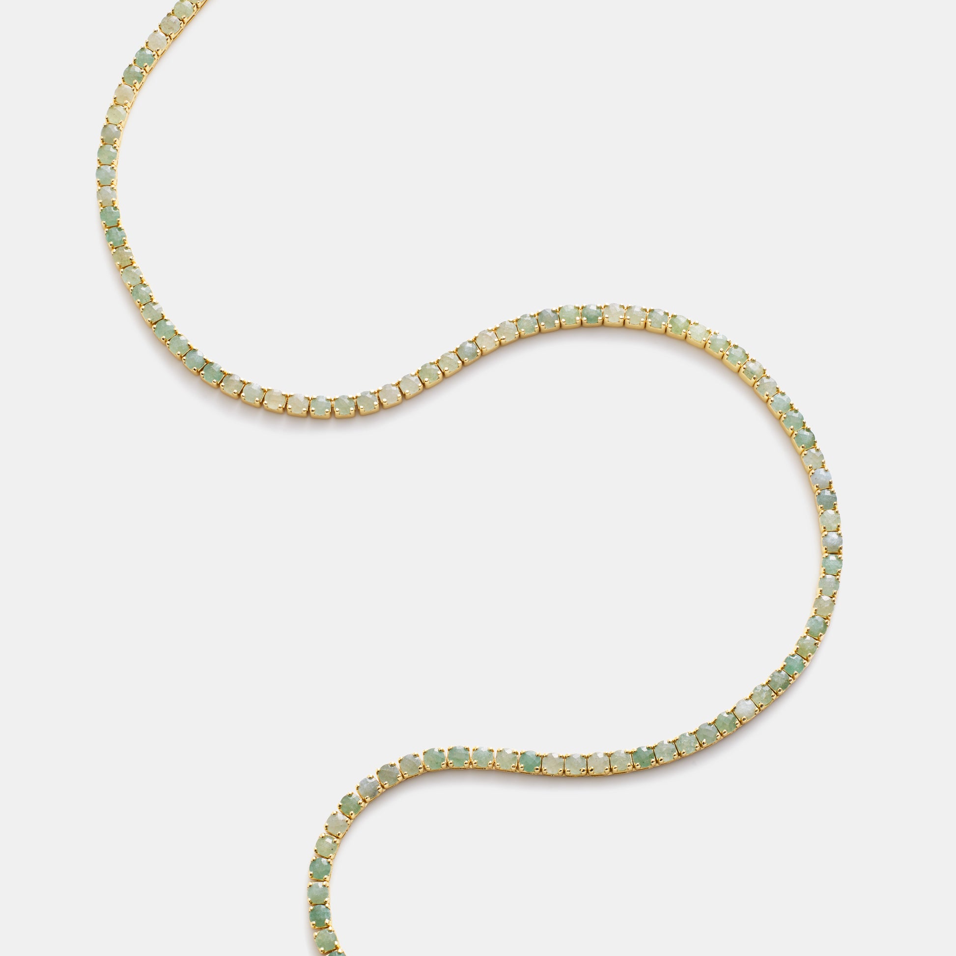 4mm aventurine tennis necklace