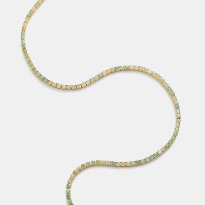 4mm aventurine tennis necklace