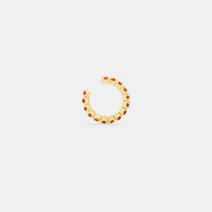 25mm carnelian hoop earrings