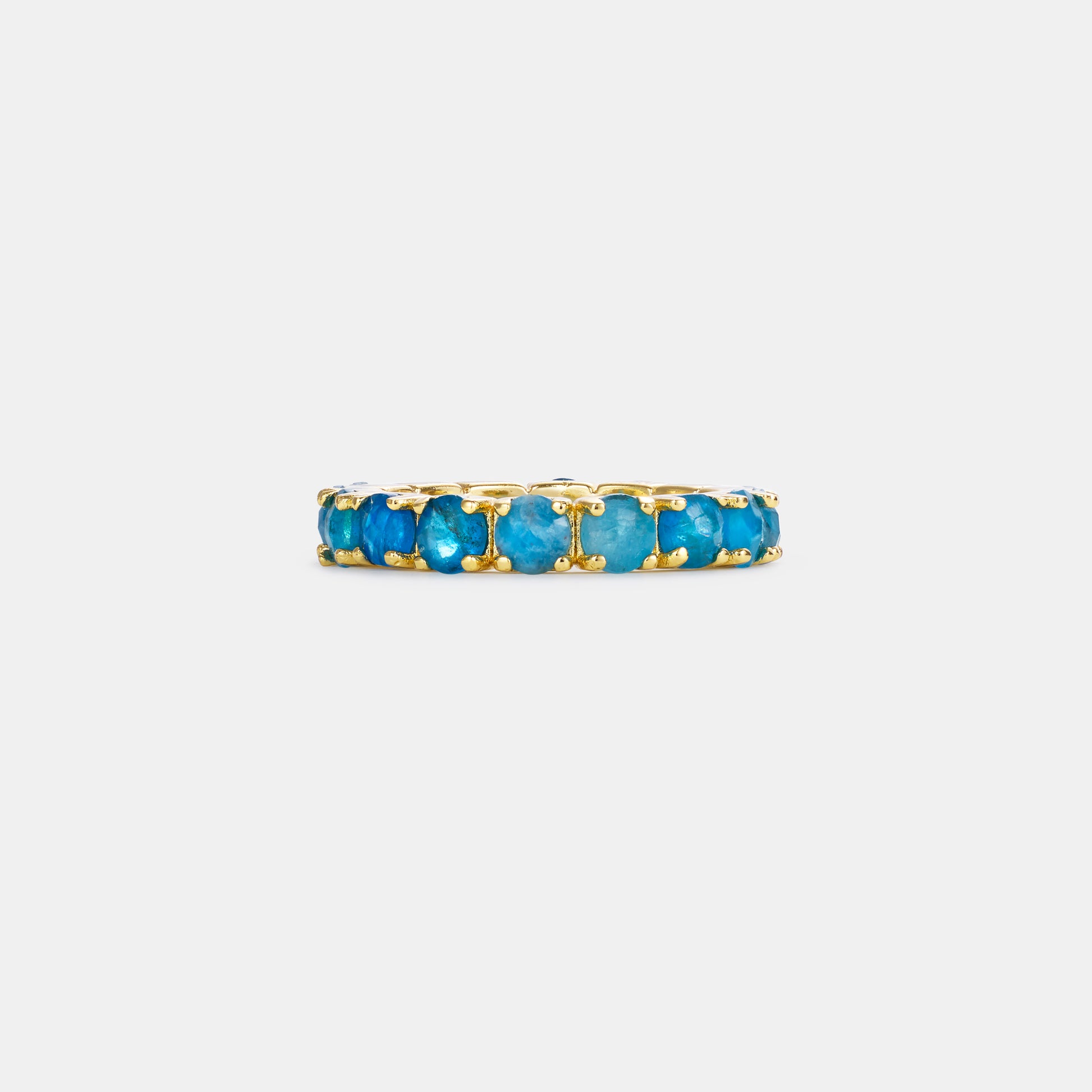 4mm apatite eternity band ring 
