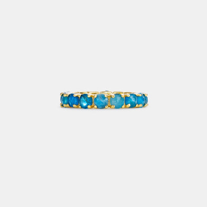 4mm apatite eternity band ring 