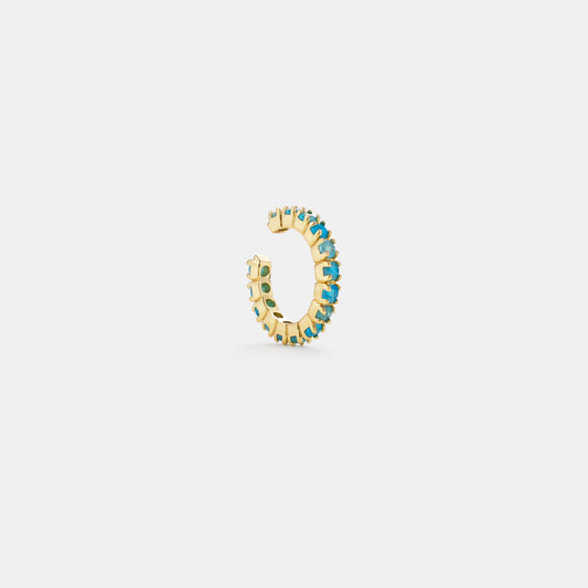 2mm apatite ear cuff on white background