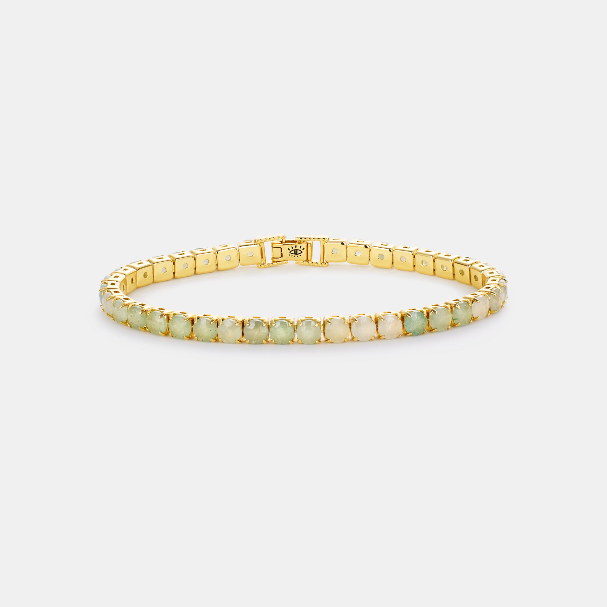 4mm aventurine tennis bracelet on white background