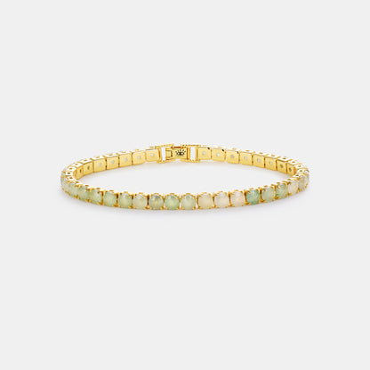 4mm aventurine tennis bracelet on white background