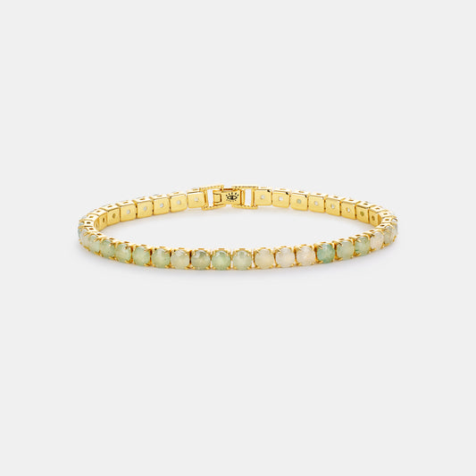 4mm aventurine tennis bracelet on white background