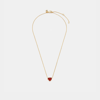 carnelian heart pendant necklace