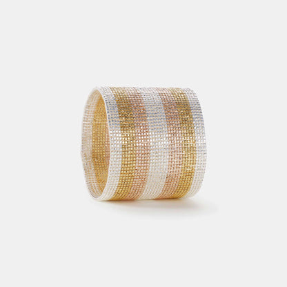 tri-tone luxe cuff